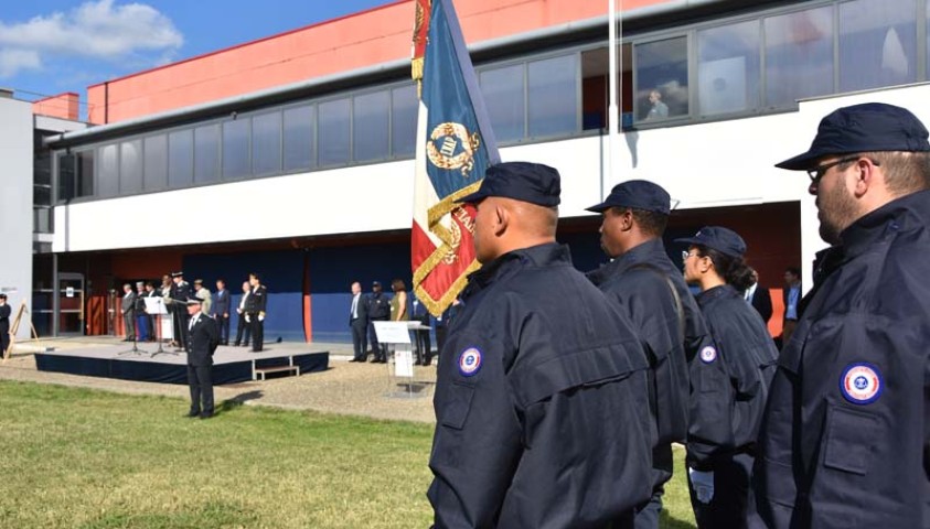 Cérémonie de fin de formation de la 25ème promotion de premiers surveillants « promotion  Bénédicte Brunelle »