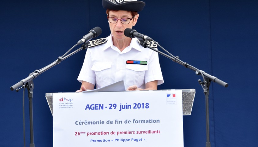 Cérémonie de fin de formation de la 26ème promotion de premiers surveillants