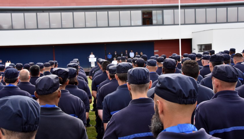 Cérémonie de fin de formation de la 26ème promotion de premiers surveillants