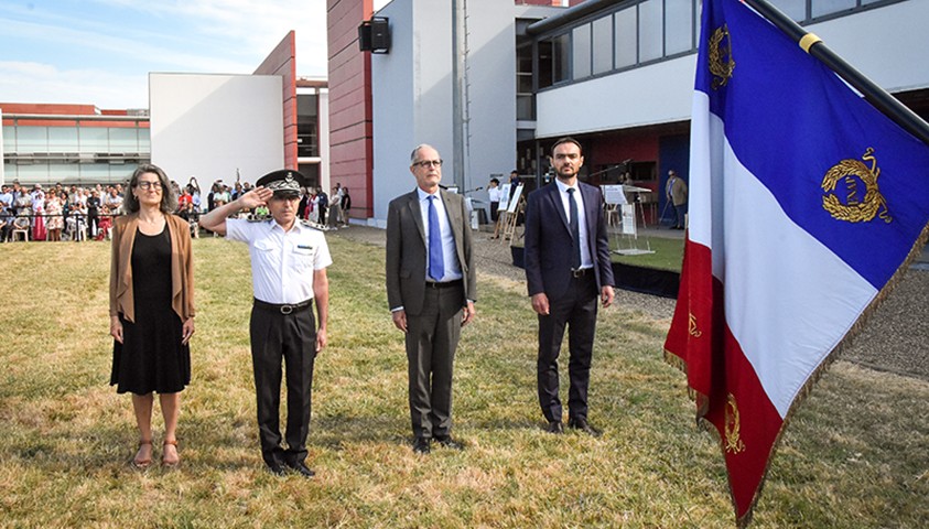 Laurent Ridel, directeur de l’administration pénitentiaire en déplacement à l’Énap le 28 juillet 2022