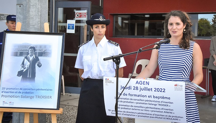 Laurent Ridel, directeur de l’administration pénitentiaire en déplacement à l’Énap le 28 juillet 2022