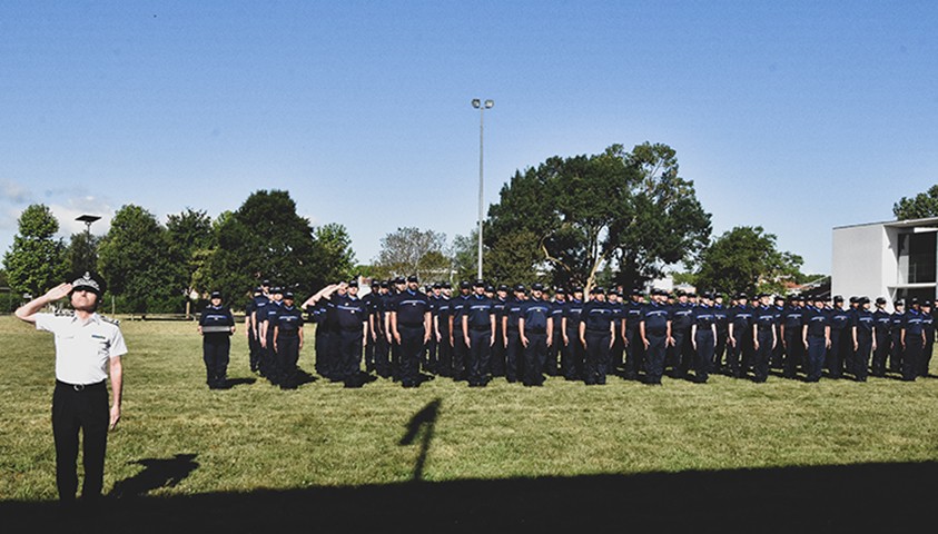 Cérémonie de fin de formation des lieutenants de la 26e promotion 