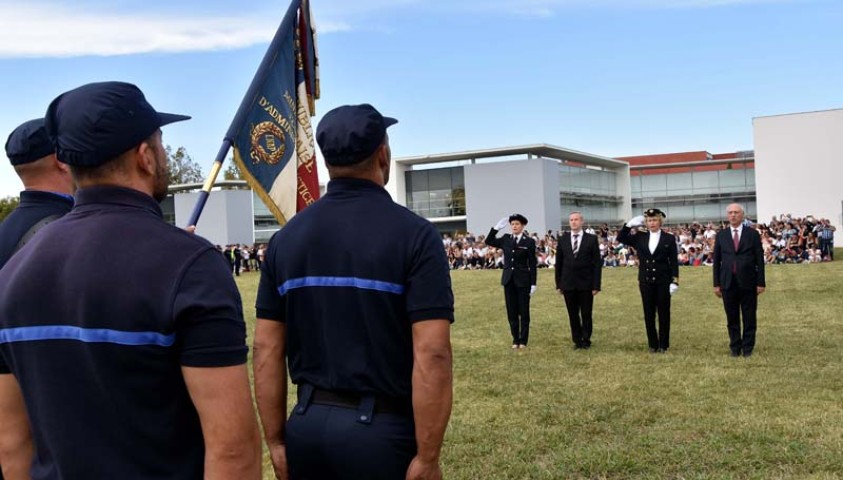 Cérémonie de fin de formation de la 193ème promotion de surveillants et de stagiairisation de la 46ème promotion de directeurs des services pénitentiaires. 28 septembre 2017