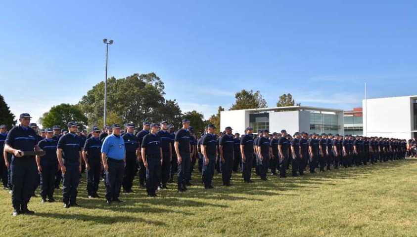 Cérémonie de fin de formation de la 193ème promotion de surveillants et de stagiairisation de la 46ème promotion de directeurs des services pénitentiaires. 28 septembre 2017