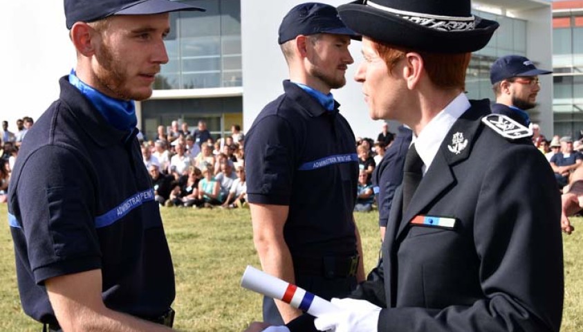 Cérémonie de fin de formation de la 193ème promotion de surveillants et de stagiairisation de la 46ème promotion de directeurs des services pénitentiaires. 28 septembre 2017