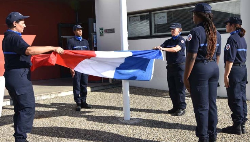 Cérémonie de fin de formation de la 193ème promotion de surveillants et de stagiairisation de la 46ème promotion de directeurs des services pénitentiaires. 28 septembre 2017