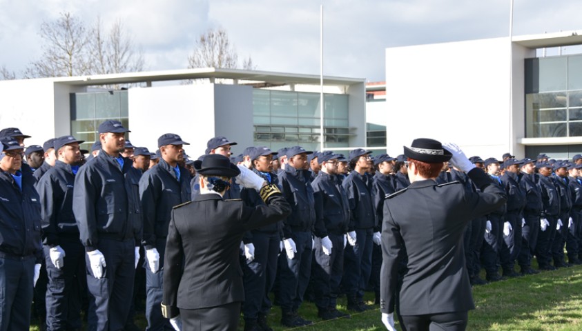 Cérémonie de fin de formation de la 194ème promotion de surveillants, Promotion Clarissa Jean-Philippe. Arrivée des autorités.