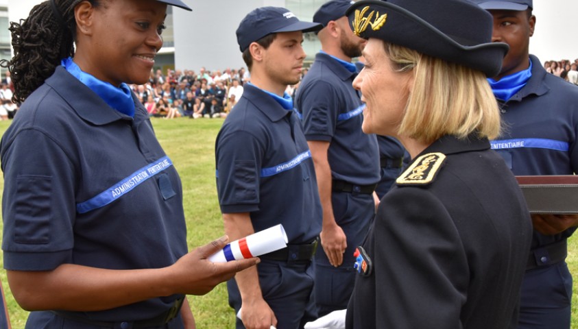 Cérémonie de fin de formation et de baptême de la 195ème promotion de surveillants, de la 22ème promotion de lieutenants, et de la 22ème promotion de lieutenants  - liste d’aptitude