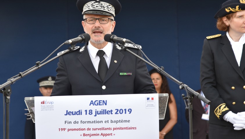 Enap, Cérémonie de fin de formation de la 199ème promotion de surveillants et de la 34ème promotion de moniteurs de sport - 18 juillet 2019