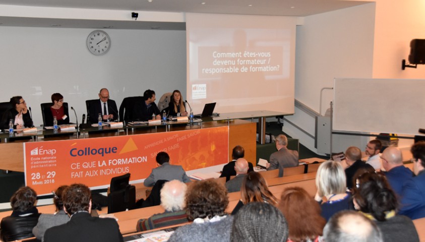 Enap : Colloque : Ce que la formation fait aux individus, mars 2018.