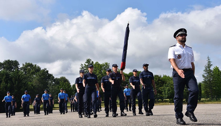 Préparation au défilé du 14 juillet 2021 « Gagner l’avenir » Crédit photo : Enap/MC Pujeau