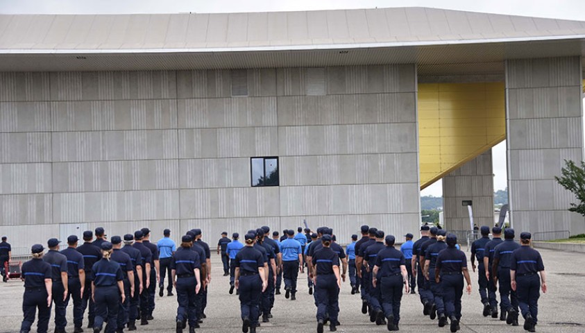 Préparation au défilé du 14 juillet 2021 « Gagner l’avenir » Crédit photo : Enap/MC Pujeau