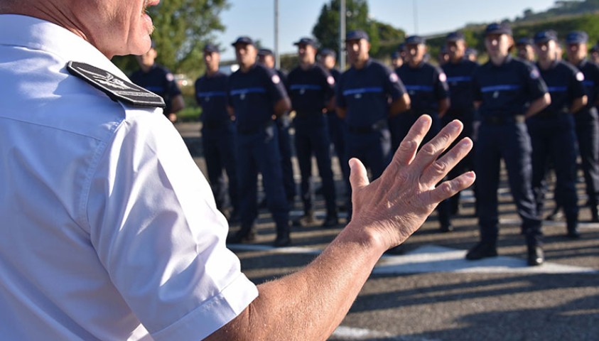 Préparation au défilé du 14 juillet 2021 « Gagner l’avenir » Crédit photo : Enap/MC Pujeau