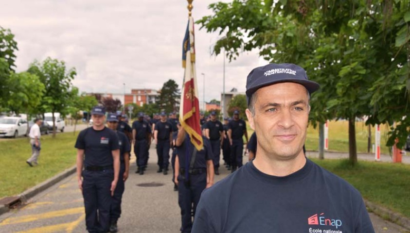 Défilé du 14 juillet 2017. Le peloton d'Agen. Entraînements