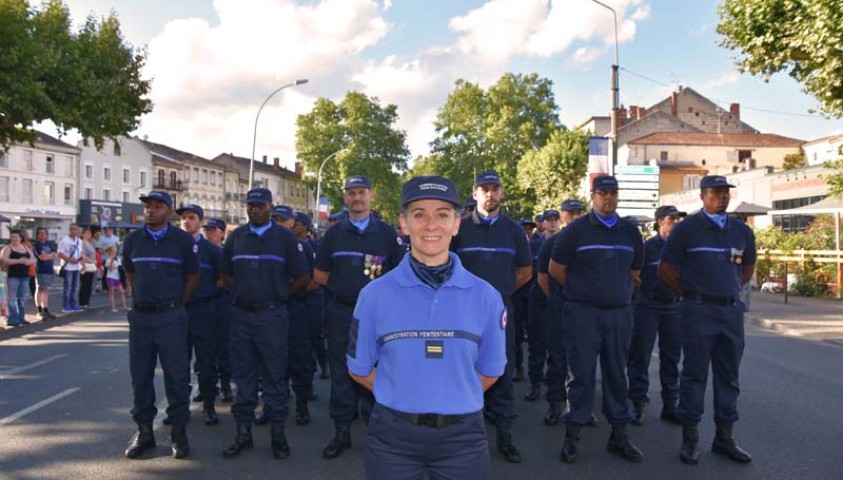 Défilé du 14 juillet 2017. Le peloton d'Agen. Le défilé à Agen