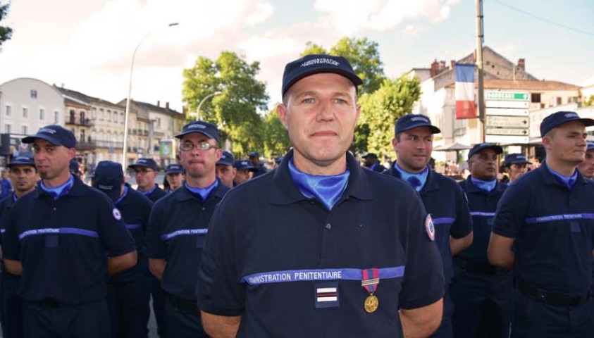 Défilé du 14 juillet 2017. Le peloton d'Agen. Le défilé à Agen