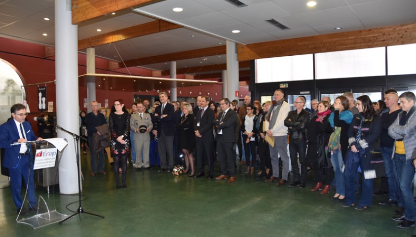 Départ de Sophie Bleuet, directrice de l’Enap. Discours de Jean-Philippe Mayol, directeur-adjoint de l'Enap.