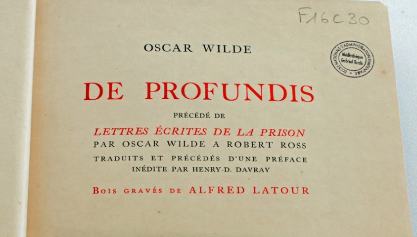 Enap, les Pépites du CRHCP. WILDE Oscar - De Profundis. Paris, Simon Kra, 1926