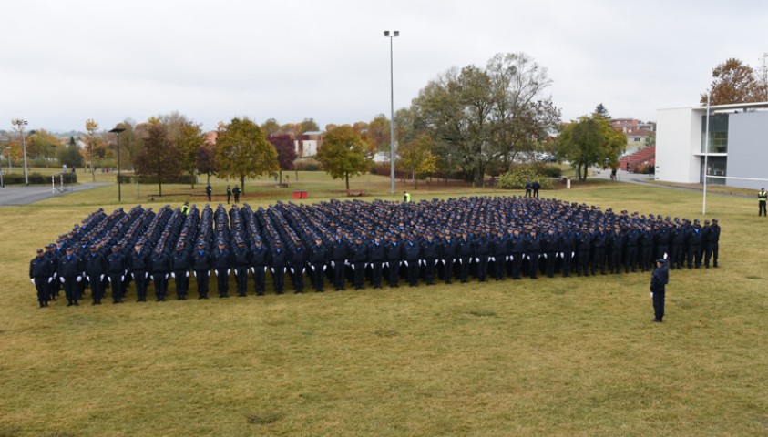 Entrée en formation de la 195ème promotion de surveillants. Accueil institutionnel.