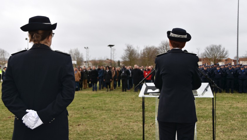 Enap, janvier 2018. Accueil institutionnel. Discours de Sophie Bleuet, directrice de l'Enap, devant les promotions entrées en formation le 15 janvier 2018.