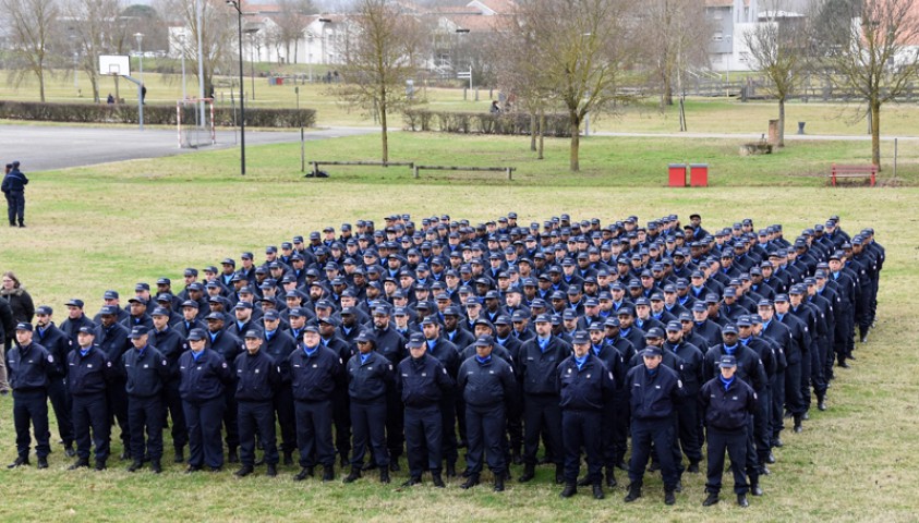 Enap, janvier 2018. Accueil institutionnel. La 196ème promotion de surveillants