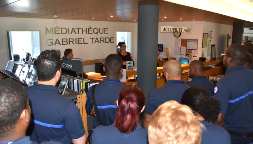 Entrée en formation de la 197ème promotion de surveillants. Visite de l'Ecole.