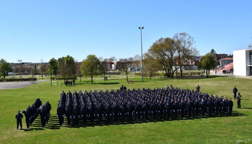 Rassemblement de fin de formation de la 198ème promotion de surveillants, Promotion René Cassin. Le groupe 1.