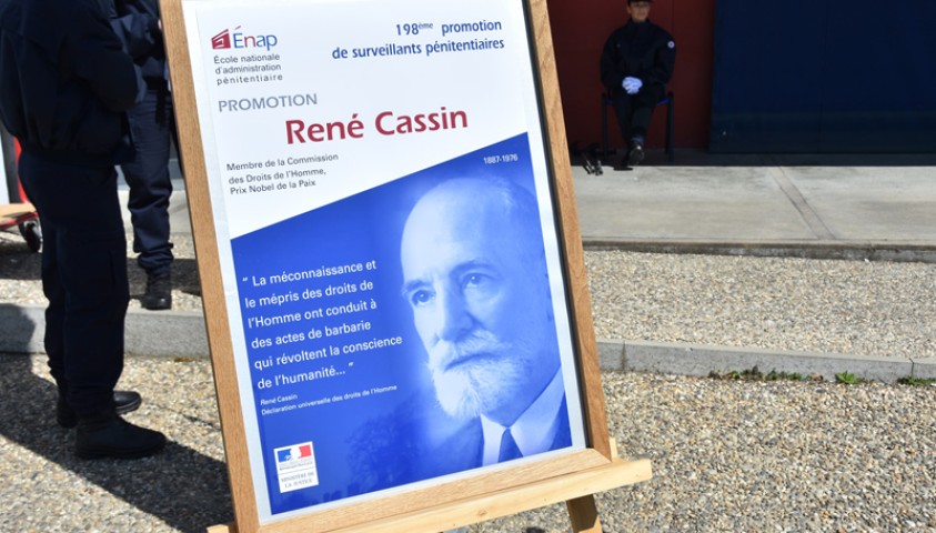 Rassemblement de fin de formation de la 198ème promotion de surveillants, Promotion René Cassin