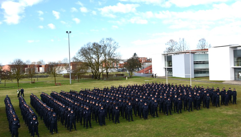 Entrée en formation de la 199ème promotion de surveillantsAccueil institutionnel.