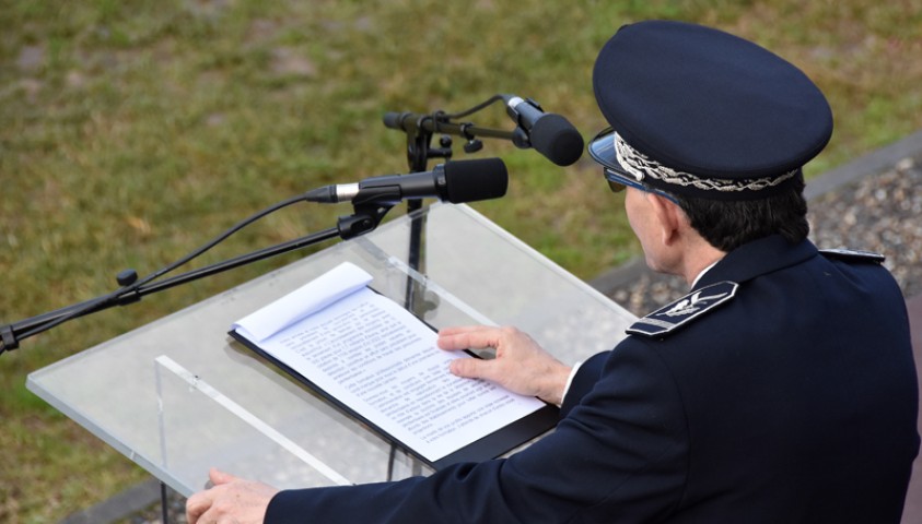 Entrée en formation de la 199ème promotion de surveillants. Accueil institutionnel. Discours de Jean-Philippe Mayol, directeur-adjoint de l'Enap.