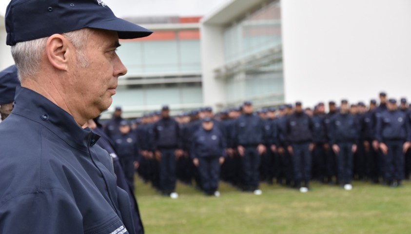 Entrée en formation de la 200ème promotion de surveillants. Accueil institutionnel