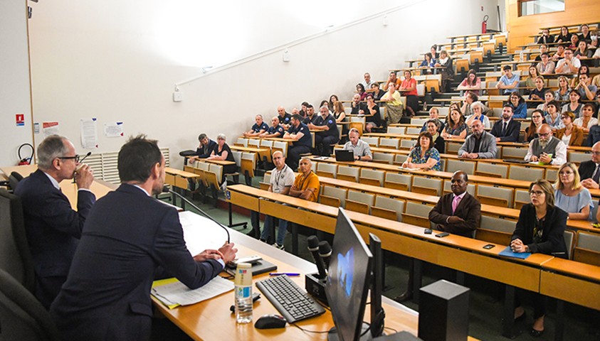 Visite à l’Énap de Monsieur Laurent Ridel, Directeur de l’administration pénitentiaire