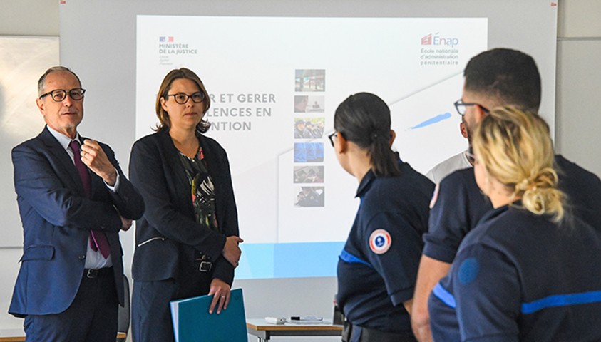 Visite à l’Énap de Monsieur Laurent Ridel, Directeur de l’administration pénitentiaire