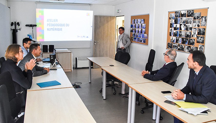 Visite à l’Énap de Monsieur Laurent Ridel, Directeur de l’administration pénitentiaire