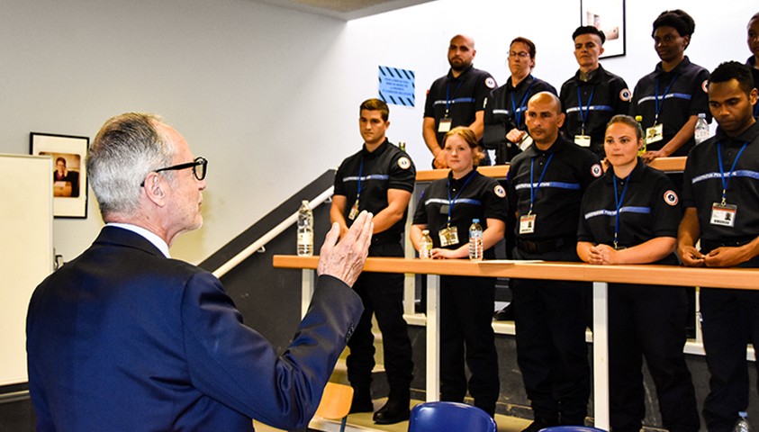 Visite à l’Énap de Monsieur Laurent Ridel, Directeur de l’administration pénitentiaire