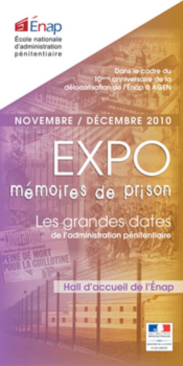 Expo : Mémoires de prison : les grandes dates de l'administration pénitentiaire  (2014)
