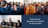 Cérémonie de prestation de serment du 29 avril 2025
